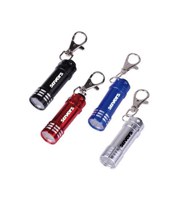 Bright 3 LED Flashlight with Carabiner Clasp