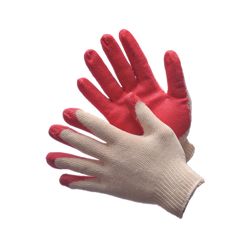 String Knit Red Latex Coated Palm
