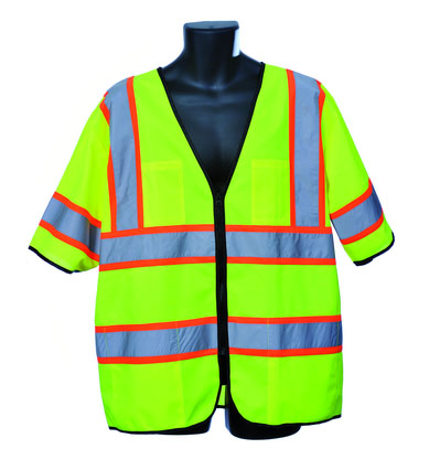 Class III ANSI Solid Tricot Safety Vest