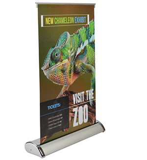 Mini Retractable Table Top Banner Stand