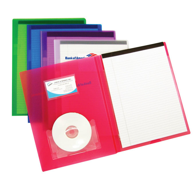 Letter Size Padfolio with Notepad, Card Holder, Extra Pocket