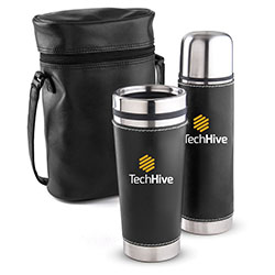 Stainless Tumbler and Thermos Bottle Gift Set